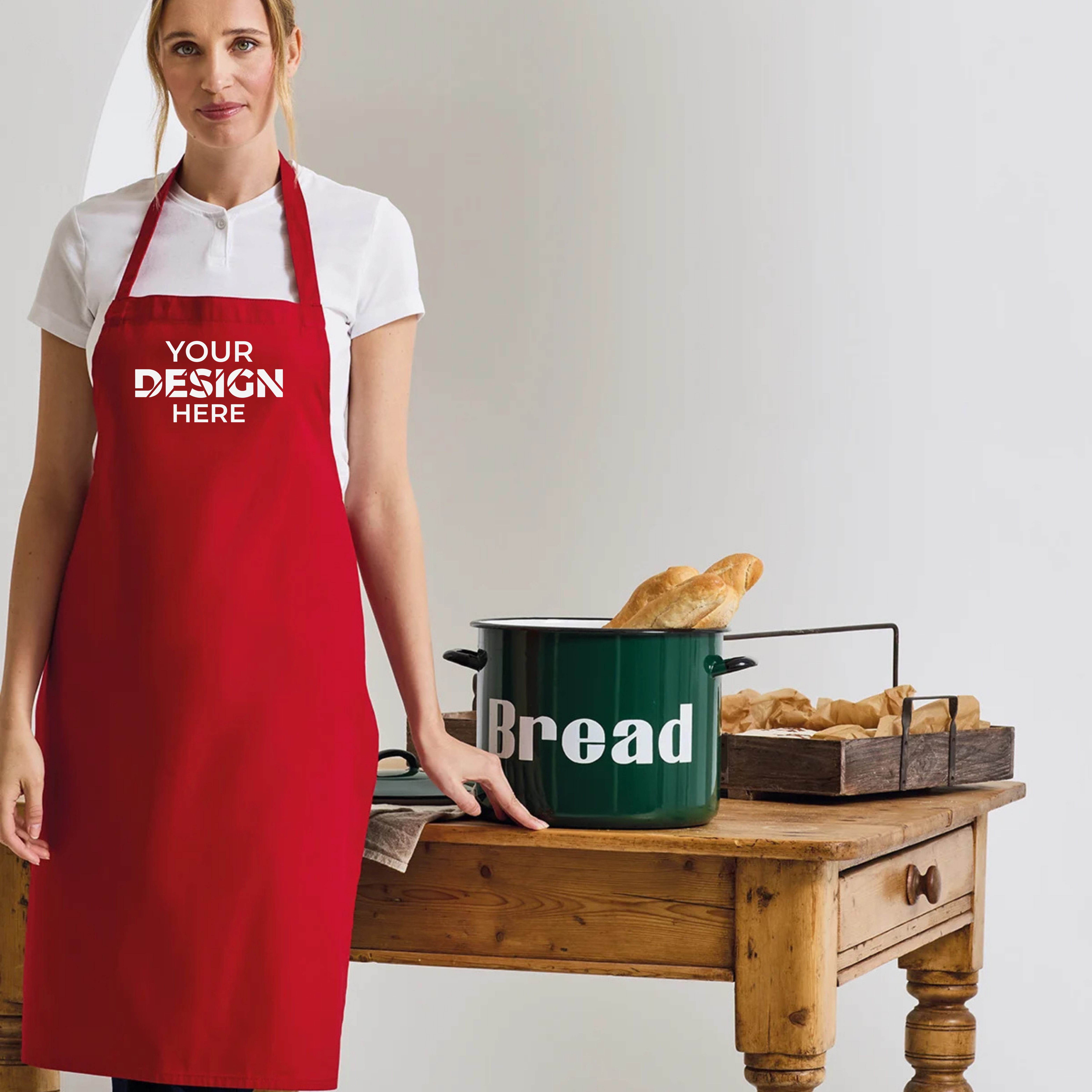 100% Organic Cotton Bib Apron PR102
